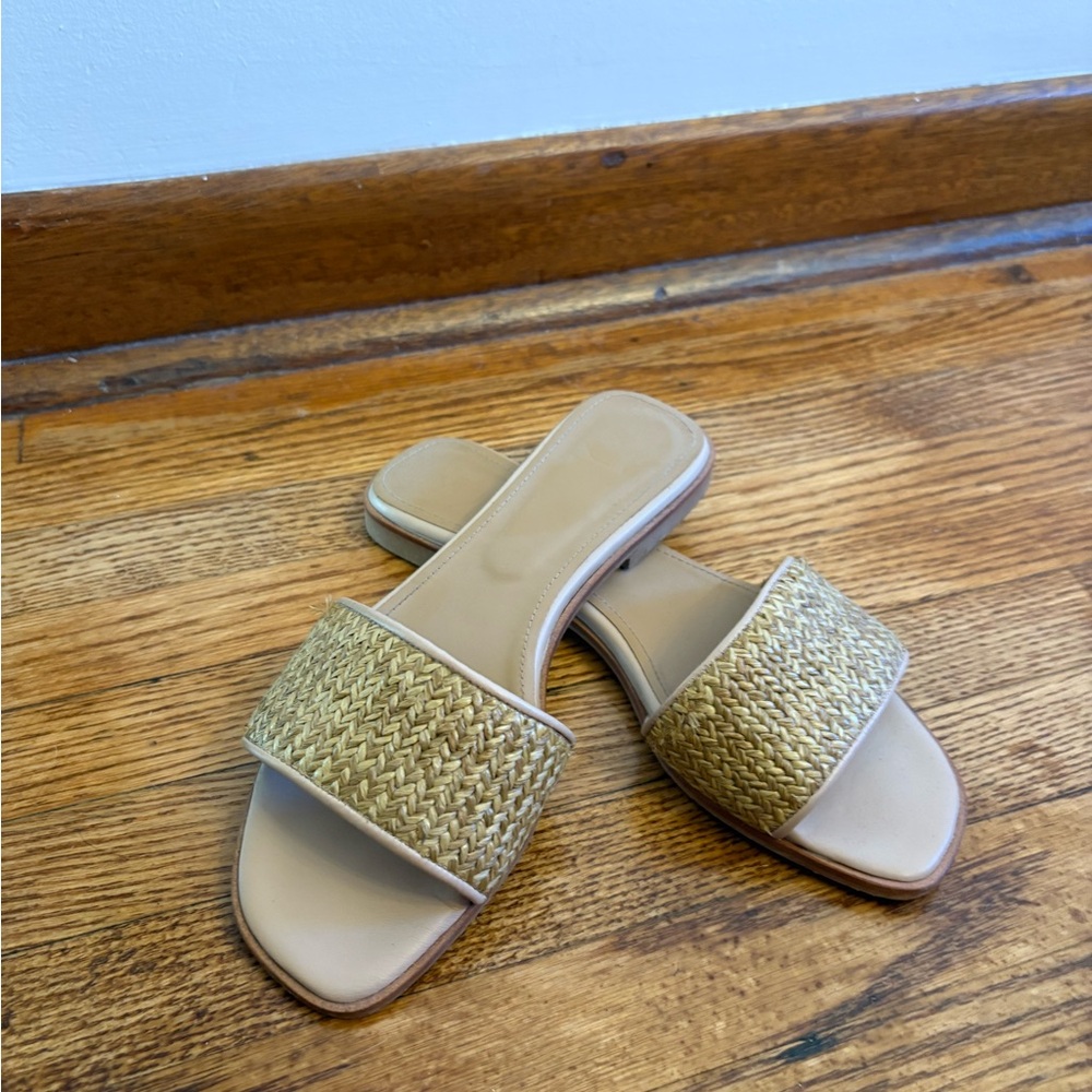 Flattered Tan Woven Style Sandals